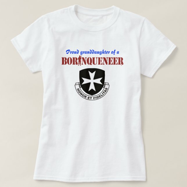 Granddaughter - Borinqueneer T-shirt (Design Front)
