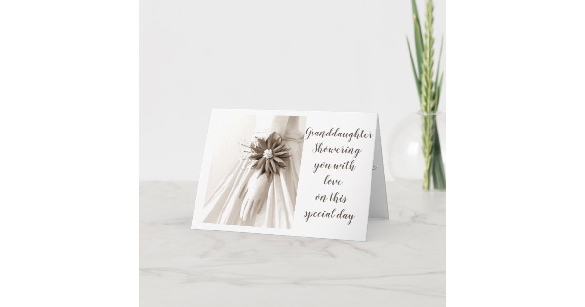 **GRANDDAUGHTER** BRIDAL SHOWER LOVE TO YOU INVITATION Zazzle