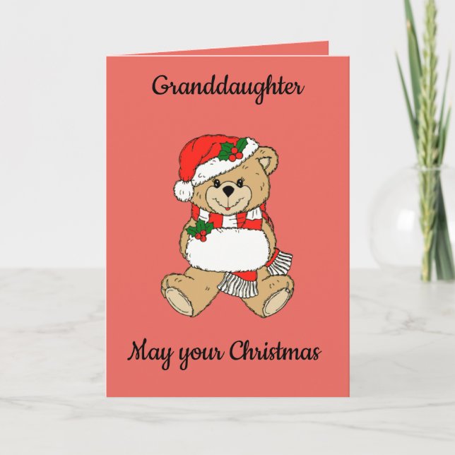 Granddaughter Christmas Card (Front)