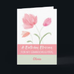Granddaughter Custom Name Religious Birthday Card<br><div class="desc">Now that your granddaughter will be celebrating her birthday you must this card to greet her and share religious wishes for her. You can personalize her name in the front of this.</div>