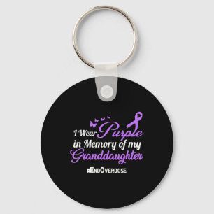 Granddaughter Drug Overdose Awareness Memory Keychain