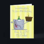 Granddaughter Eat More Cake 21st Birthday Card<br><div class="desc">card</div>