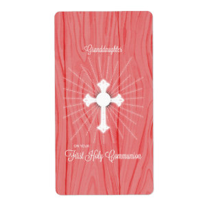 Granddaughter First Communion Cross and Rays