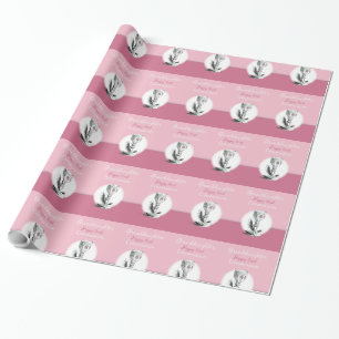 Granddaughter First Communion Pink, Chalice Wrapping Paper