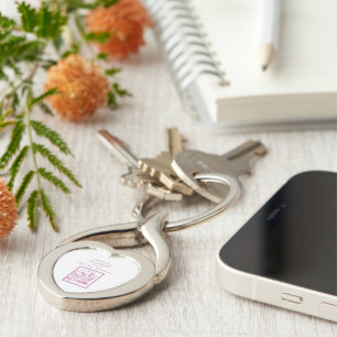 Granddaughter First Communion, Pink Keychain