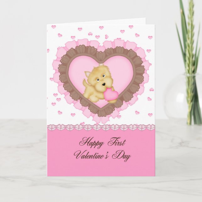 Granddaughter First Valentine Holiday Card (Front)