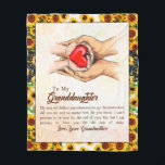 Granddaughter Gift | Love Grandmother Family Group Fleece Blanket<br><div class="desc">Granddaughter Gifts | To My Granddaughter Matching Family Group Love From Granddaughter</div>