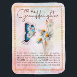 Granddaughter Gifts | From Grandpa Grandma Family Baby Blanket<br><div class="desc">Granddaughter Gifts | Love From Grandma Grandpa Matching Family Group Butterfly Daisy Flowers Blanket</div>
