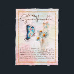 Granddaughter Gifts | From Grandpa Grandma Family Fleece Blanket<br><div class="desc">Granddaughter Gifts | Love From Grandma Grandpa Matching Family Group Butterfly Daisy Flowers Blanket</div>