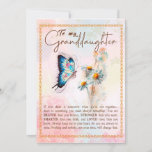 Granddaughter Gifts | From Grandpa Grandma Family Invitation<br><div class="desc">Granddaughter Gifts | Love From Grandma Grandpa Matching Family Group Butterfly Daisy Flowers Blanket</div>
