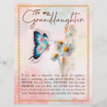 Granddaughter Gifts | From Grandpa Grandma Family Letterhead<br><div class="desc">Granddaughter Gifts | Love From Grandma Grandpa Matching Family Group Butterfly Daisy Flowers Blanket</div>