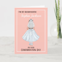 Granddaughter Girls Confirmation Card