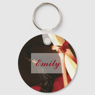 Granddaughter Graduation Wishes Keychain