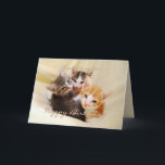 Granddaughter Happy Birthday Trio of Kittens Card<br><div class="desc">This card featuring three adorable kittens perfect for the grand daughter's birthday.  See other Fuzzyball cards for age-specific members and birthday cards for other family. "Dearest Granddaughter,  Hope you have a purr-fectly meow-velous! Hugs and kisses!"</div>