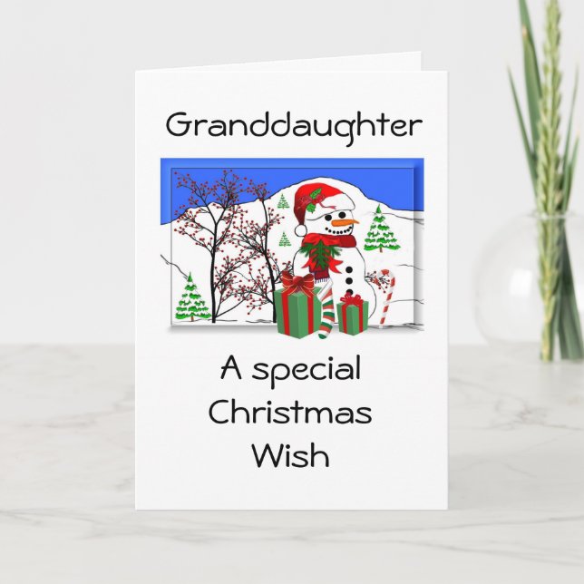 Granddaughter Holiday Card (Front)