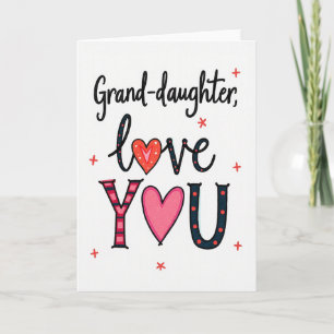 Granddaughter I Love You Card