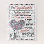 Granddaughter Lovers | Letter To My Granddaughter Jigsaw Puzzle<br><div class="desc">Granddaughter Lovers | To My Granddaughter Special You Are To Me I Love You Love From Grandma</div>