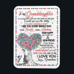 Granddaughter Lovers | Letter To My Granddaughter Magnet<br><div class="desc">Granddaughter Lovers | To My Granddaughter Special You Are To Me I Love You Love From Grandma</div>