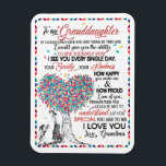 Granddaughter Lovers | Letter To My Granddaughter Magnet<br><div class="desc">Granddaughter Lovers | To My Granddaughter Special You Are To Me I Love You Love From Grandma</div>