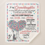 Granddaughter Lovers | Letter To My Granddaughter Sherpa Blanket<br><div class="desc">Granddaughter Lovers | To My Granddaughter Special You Are To Me I Love You Love From Grandma</div>
