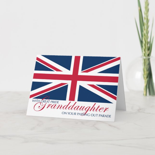 Granddaughter Marching in Passing Out Parade Card (Front)