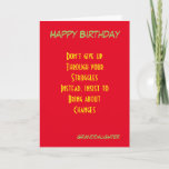 Granddaughter motivational birthday greeting cards<br><div class="desc">motivational birthday cards with dedication to granddaughter</div>