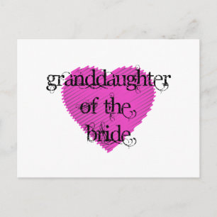 Granddaughter of the Bride Postcard