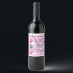 Granddaughter  Poem  Bottle Label  21st  Birthday<br><div class="desc">A great gift for a special granddaughter on her birthday</div>