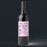Granddaughter  Poem  Bottle Label  21st  Birthday<br><div class="desc">A great gift for a special granddaughter on her birthday</div>