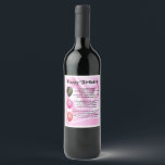 Granddaughter  Poem  Bottle Label  Happy  Birthday<br><div class="desc">A great gift for a special granddaughter on her birthday</div>