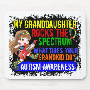 Granddaughter Rocks The Spectrum Autism Mouse Pad