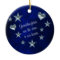 Granddaughter Star and Heart Christmas Ornament