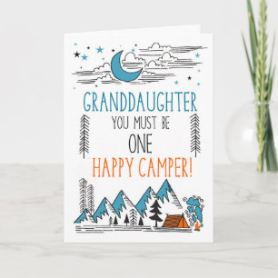 Granddaughter Summer Camp One Happy Camper Card
