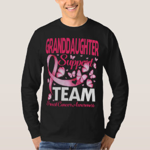 GRANDDAUGHTER Support Team gift Breast Cancer Awar T-Shirt