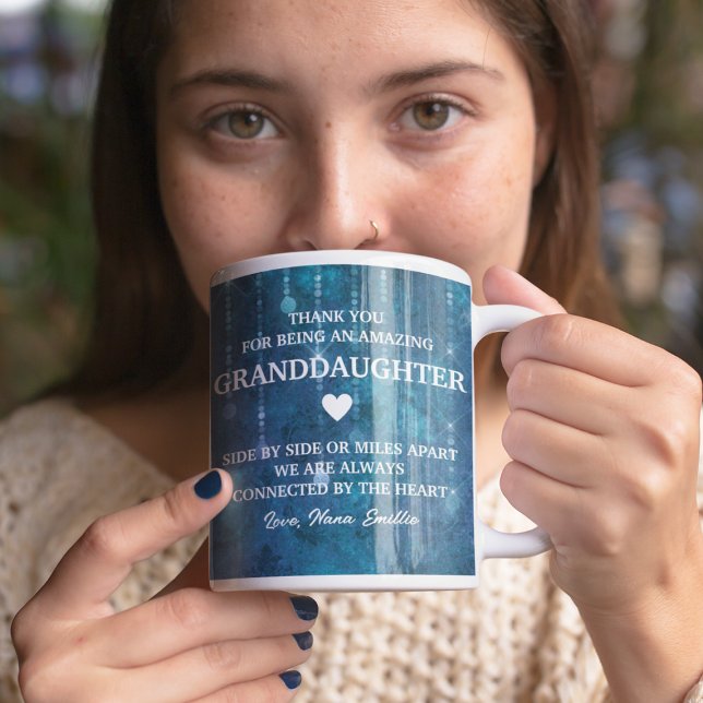 Granddaughter Thank You Heartfelt Message Custom Coffee Mug (Granddaughter Thank You Heartfelt Message Custom Coffee Mug
)
