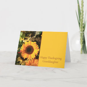 Granddaughter Thanksgiving Card