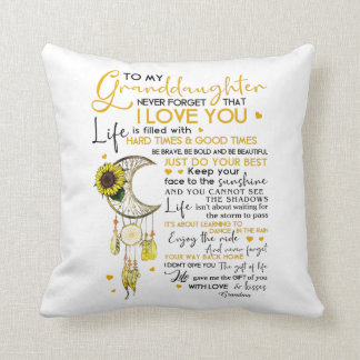 Granddaughter Throw Pillow