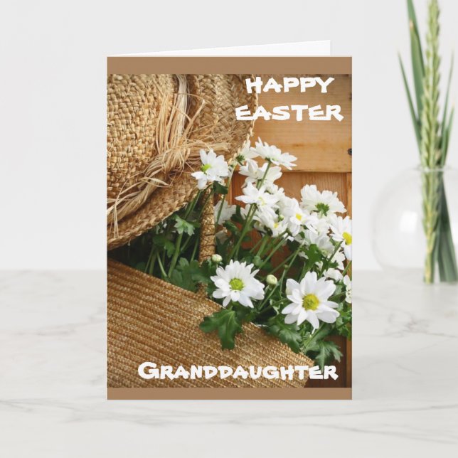**GRANDDAUGHTER** TO YOU AT EASTER CARD (Front)