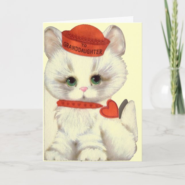 Granddaughter Valentine's Greeting Card (Front)