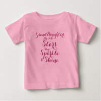 Granddaughters Are Like Stars Pink Mauve