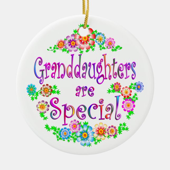 GRANDDAUGHTERS are Special Ceramic Ornament (Front)
