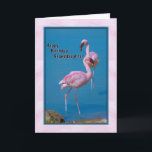 Granddaughter's Birthday Card with Pink Flamingo<br><div class="desc">These gorgeous pink American Flamingos were photographed in Orange County,  Florida.  They make a terrific card for someone very special.</div>