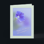 Granddaughter's Birthday with Petunia Card<br><div class="desc">This lovely little petunia is surrounded by soft soothing colours and makes a great birthday greeting for someone special.</div>