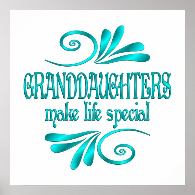 Granddaughters Make Life Special Poster (Front)