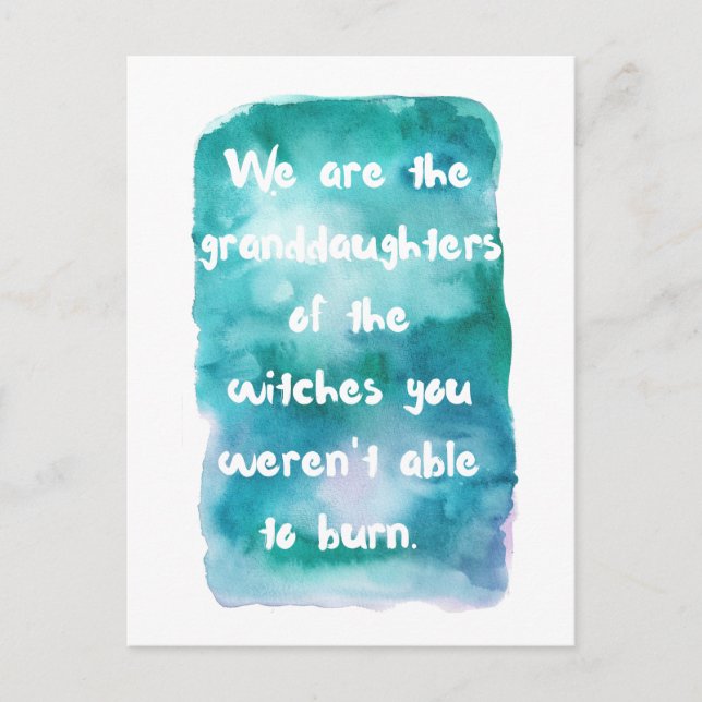 Granddaughters of Witches Postcard (Front)