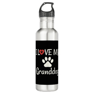 Granddog Dog Grandma Grandpa I Love My Granddog 710 Ml Water Bottle