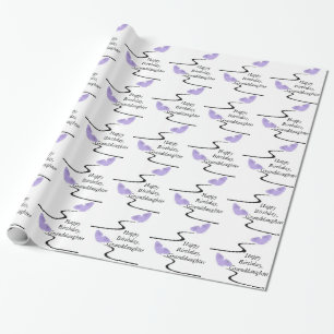 Granddughter's Birthday, butterflies gift wrap. Wrapping Paper