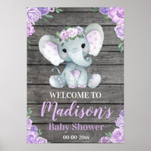Grande Affiche de bienvenue d'éléphant, Poster de 