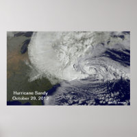 Grande affiche de l'ouragan Sandy