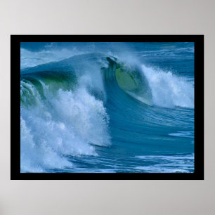 Grande affiche de ressac de surf